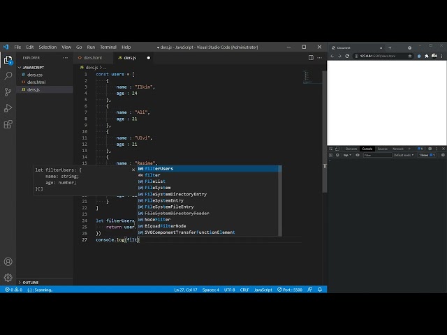 Javascript 14 Find and filter
