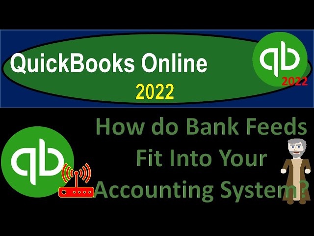 How do Bank Feeds Fit Into Your Accounting System? 315 QuickBooks Online 2022