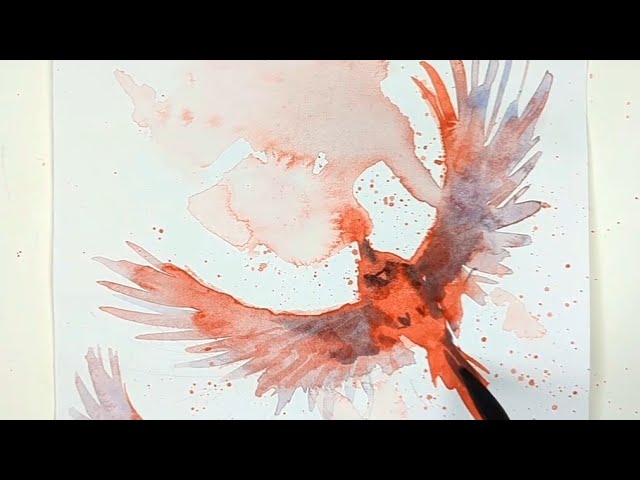 Unconventional Tools for Loose Birds: Masking Tape & Stamping Watercolor Tutorial 🎨✨