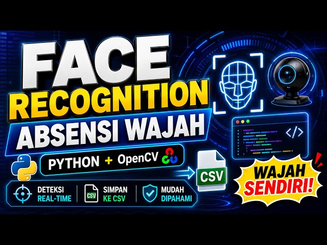 Face Recognition & Face Attendance Python | Deteksi Wajah Sendiri dengan OpenCV