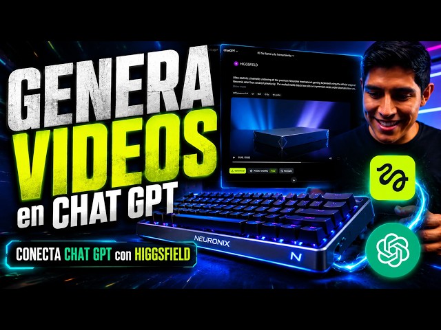 GENERATE VIDEOS in ChatGPT with Higgsfield MCP | START YOUR OWN MARKETING AGENCY 🤑