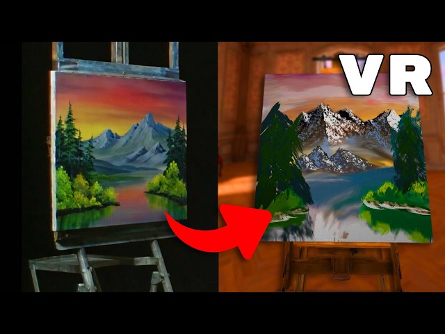 I Tried Following a Bob Ross Tutorial… In VR