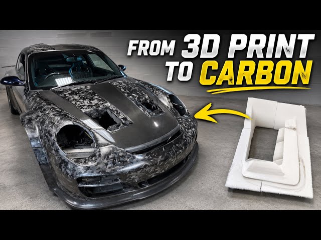 3D Print to Carbon Fibre PORSCHE 911 GT3RS bonnet (hood)