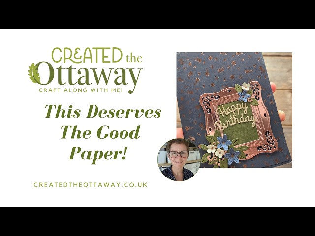 Flutter Card Tutorial | A Beautiful Fun Fold That Shows Off Your Papers@createdtheottaway