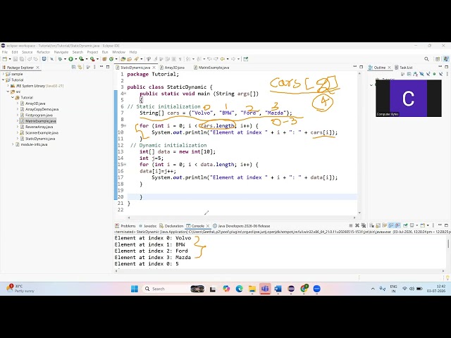 Java 1D array: Static Vs Dynamic