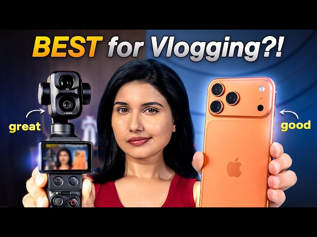 The BEST Vlogging Camera - DJI Pocket 4P vs iPhone!