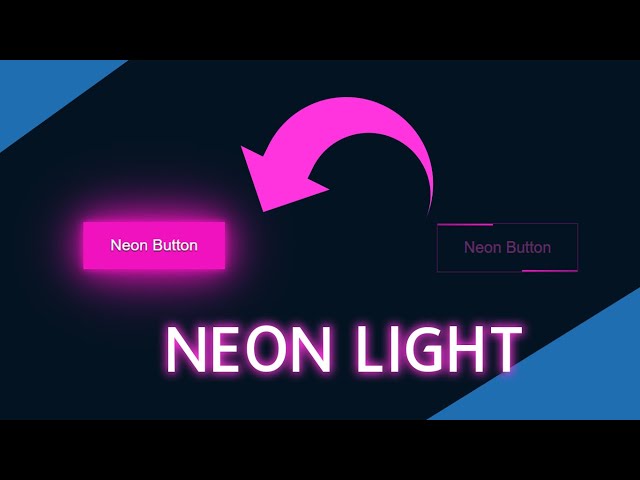 Neon Light Button Animation Effects on Hover | CSS Snake Border