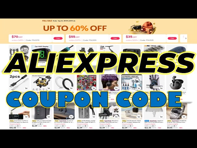 AliExpress Deals & Coupons in September,2026 | $70 OFF + $55 OFF | Extra Savings Today