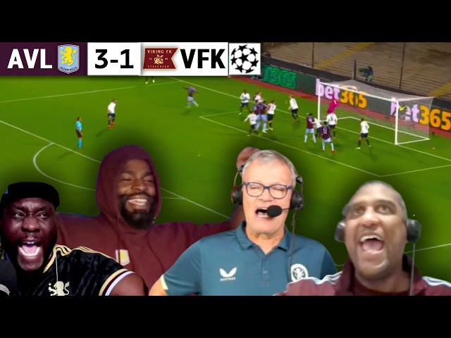 ASTON VILLA FANS GO WILD! 🔥 INSANE 3-1 CHAMPIONS LEAGUE WIN vs VIKING! | MATCH REACTIONS