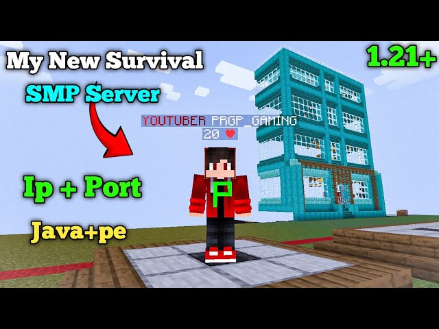 New Public Survival Server Minecraft 1.21 🔥 | Java + PE | Cracked | 24/7 Online | Free To Join