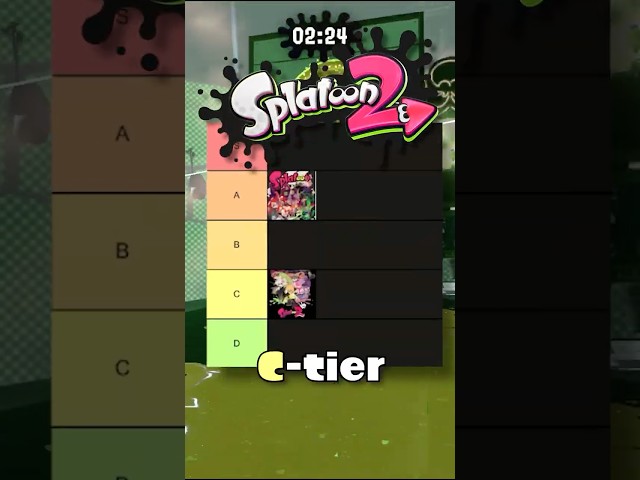 Splatoon Single-player Tierlist!