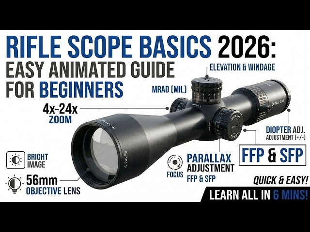 New to Rifle Scopes? Master the Basics FAST (3D Animated)