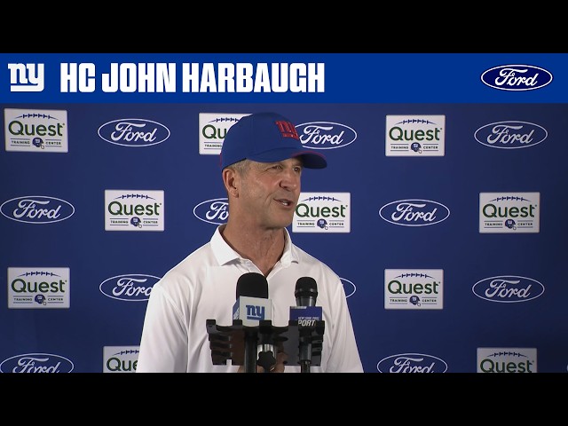 Coach John Harbaugh: ‘Today was a good step’ | New York Giants