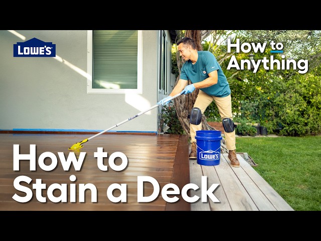 How to Stain a Deck | How To Anything