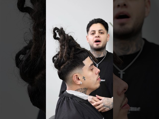 Mid-Fade on the bro @southsidehoodlum #barber #barbertutorial  #fadedculture