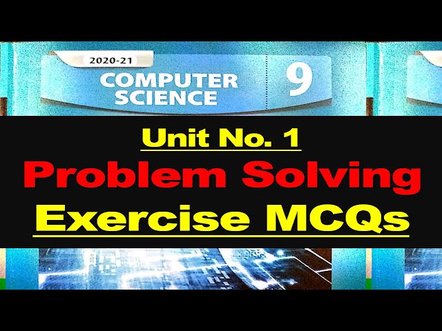 9th Class Computer Science Chapter 1 MCQs || New Book Session 2020-21 || Unit 1, 9th CS