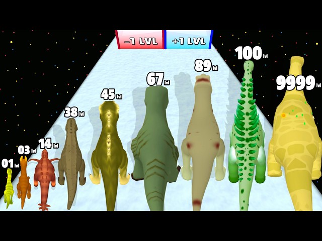 Dino Runner Evolution - Level Up Dinosaur Max Level Gameplay (New Update) FullGameplay