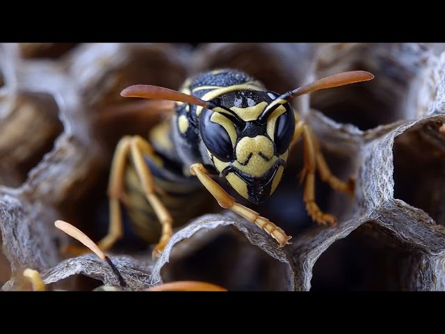 The Secret Architecture of Wasps | Cinematic 4K Macro