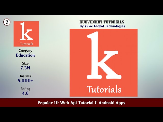 Popular 10 Web Api Tutorial C Android Apps