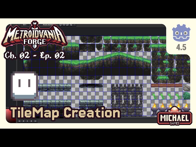 📖02 ‣ 📼02 ‣ TileSet Asset Creation (in Aseprite) ‣ Metroidvania Forge Godot 4 Tutorial Series