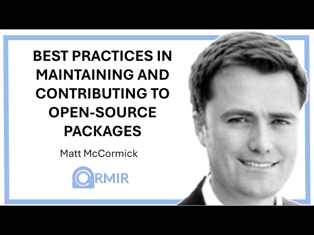 Best practices in maintaining and contributing to OS packages - Matt McCormick (3rd ORMIR Workshop)
