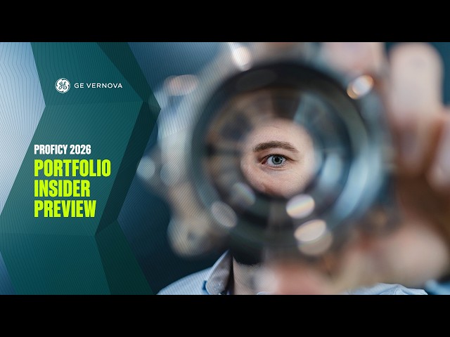 Proficy 2026: Portfolio Insider Preview