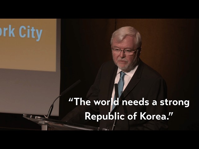 Kevin Rudd on the Future of the U.S.-ROK Alliance and Indo-Pacific Security