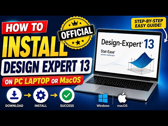 How to Install Design Expert 13 On PC Laptop Or MacOS | Step-by-Step Official