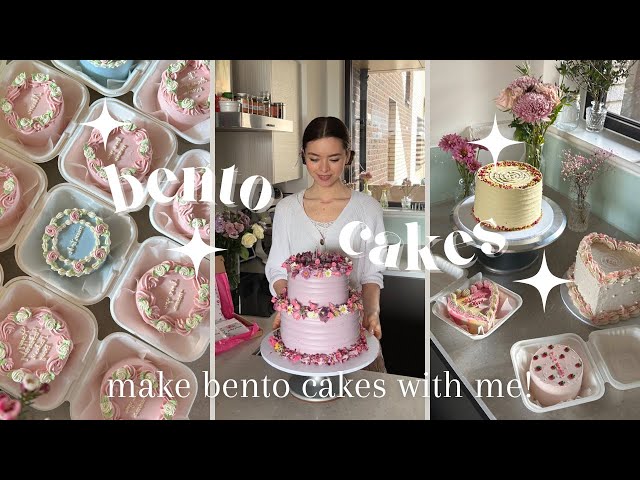 Make bento cakes with me! | A day in my life as a home baker