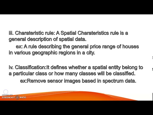 SPATIAL DATA MINING AND TIME SERIES DATA MINING