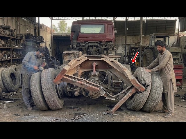 A 100km rescue operation to replace the springs on a tractor-trailer carrying 100 tons of cargo