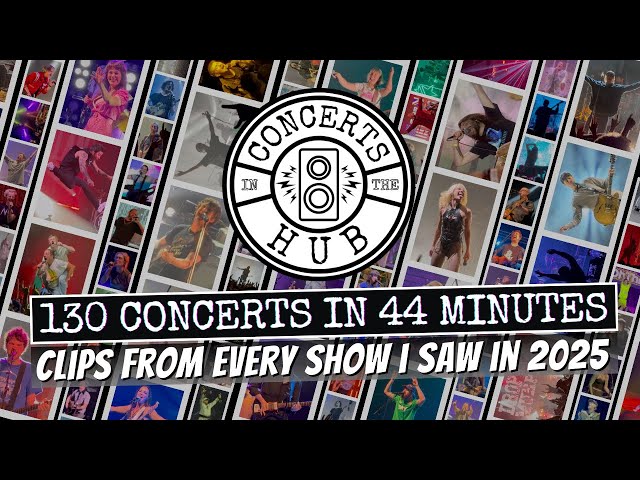 130 Concerts in 44 Minutes | Clips From Every Show I Saw in 2025