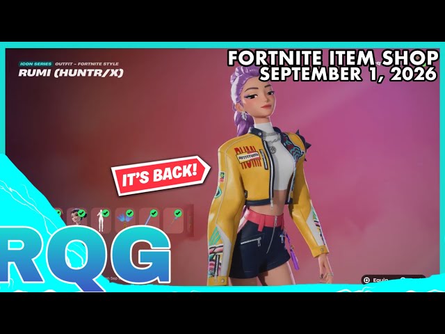 KPOP DEMON HUNTERS, SYPHERPK, NINJA & CHICA ARE BACK! FORTNITE ITEM SHOP (September 1, 2026)