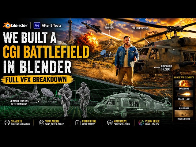 No AI Here! We Built a CGI Battlefield in Blender – Full VFX Breakdown