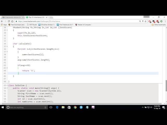 Day 12 of code: Inheritance! hackerrank | java | tutorial
