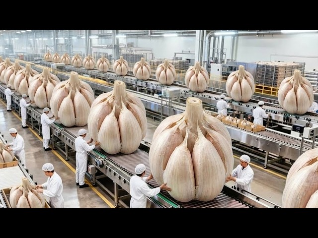 Inside the Largest US Factory: From Raw Garlic to Premium Powder (Full Process)