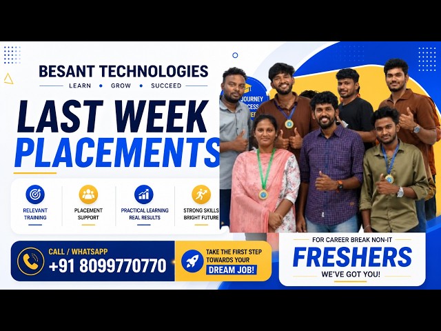 Best Full Stack Course in Chennai | Latest Placements 🚀 | Besant Technologies