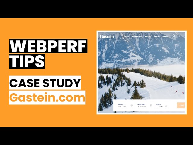 🔥 Web Performace Tips - Case Study (4) - Gastein.com