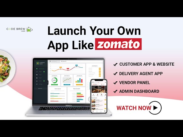 Food Delivery App Development | Zomato Clone | Swiggy Clone | Code Brew