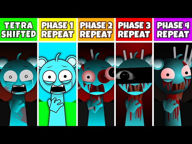 Incredibox Sprunki: Phase 1-2-3-4 REPEAT After TETRA SHIFTED