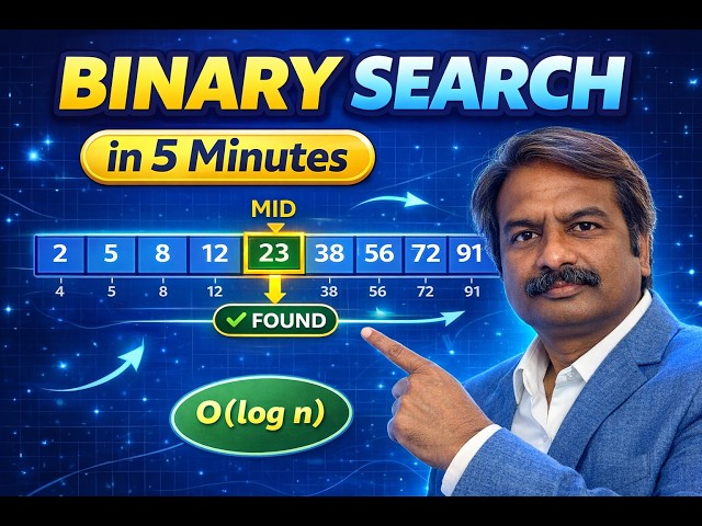 Binary Search Algorithm Explained (Step-by-Step) | Data Structures & Algorithms