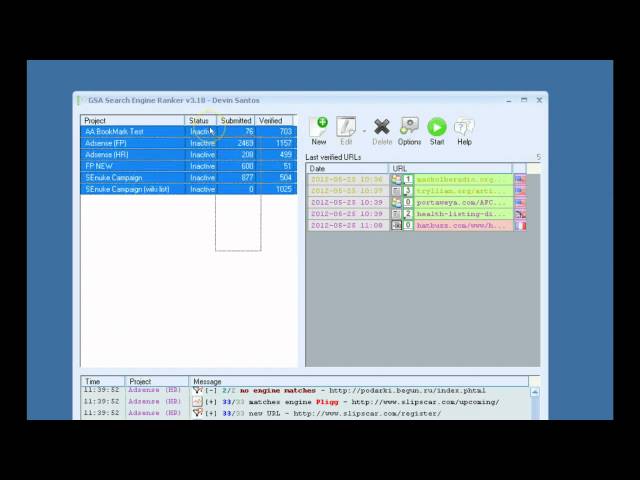 GSA Seach Engine Ranker Tutorial (part 1)