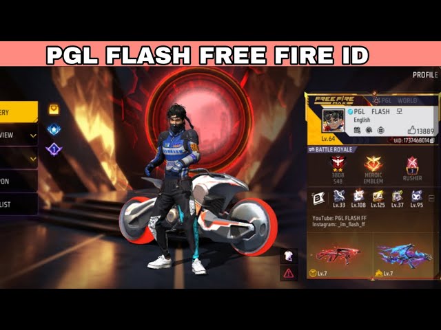 PGL FLASH FREE FIRE UID | PGL FLASH FREE FIRE I'D #pglflashff 
