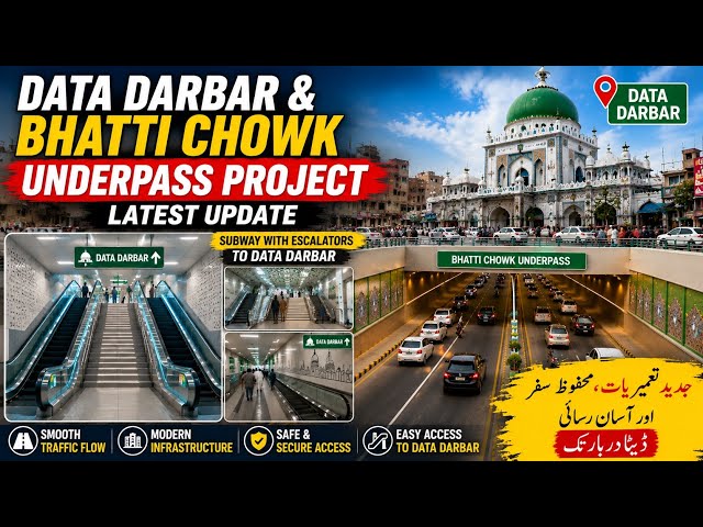 Data Darbar & Bhatti Chowk Underpass Latest Update 2026 | Complete Traffic Plan | Lahore