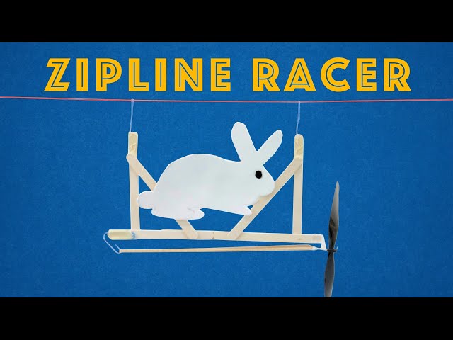 Zipline Racer - Fast and Fun DIY STEM Project for Kids and Students