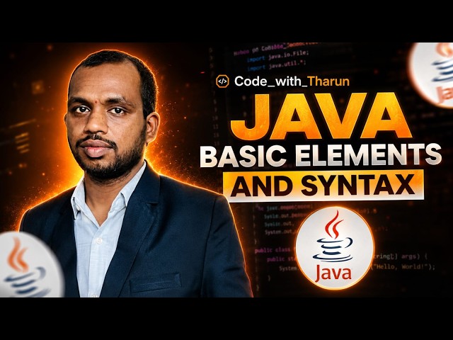 Java Basic Elements and Syntax | Class 1
