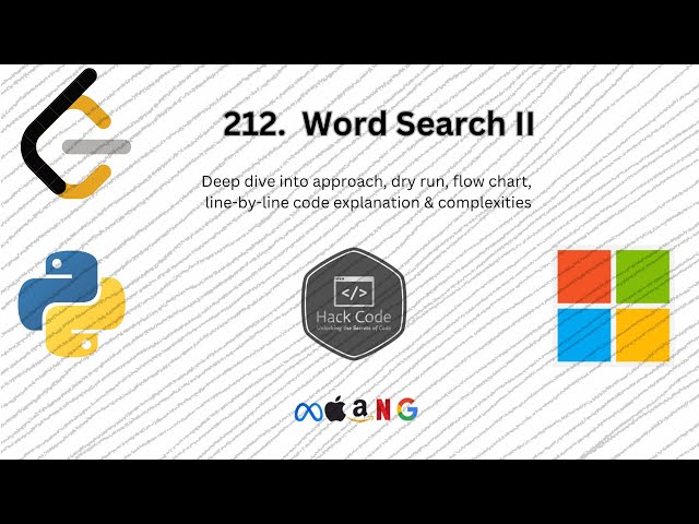 🚀 Master LeetCode 212: Word Search II - Efficient Trie and Backtracking Solution 🌟 | Hack Code