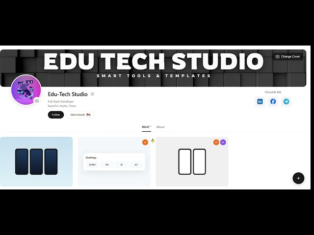 Professional Portfolio Profile Template - HTML/CSS/JS with Edit & View Modes