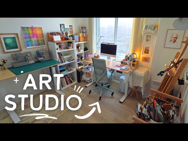 NEW Art Studio Tour! 🪴 a cozy & functional art space
