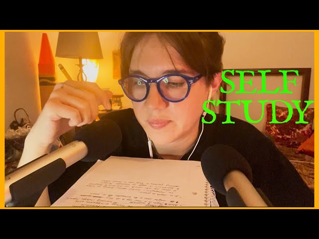 Studying and Learning by yourself ASMR Ramble